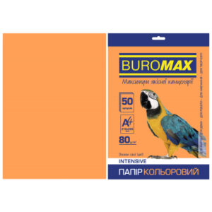 Бумага Buromax А4, 80g, INTENSIVE orange, 50sh (BM.2721350-11)