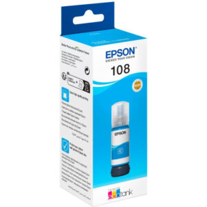 Контейнер с чернилами Epson 108 EcoTank L8050/L18050 cyan (C13T09C24A)