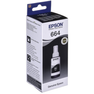 Контейнер с чернилами Epson 664 black (70мл) L100/L200 (C13T66414A)