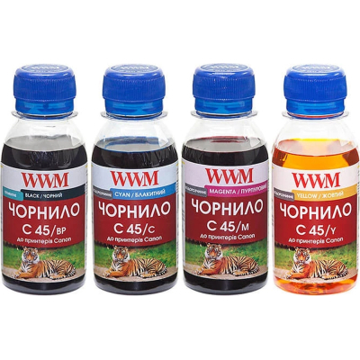 Чернила WWM CANON PG440/CL-441 Black Pigment +C/M/Y (C45SET-4)