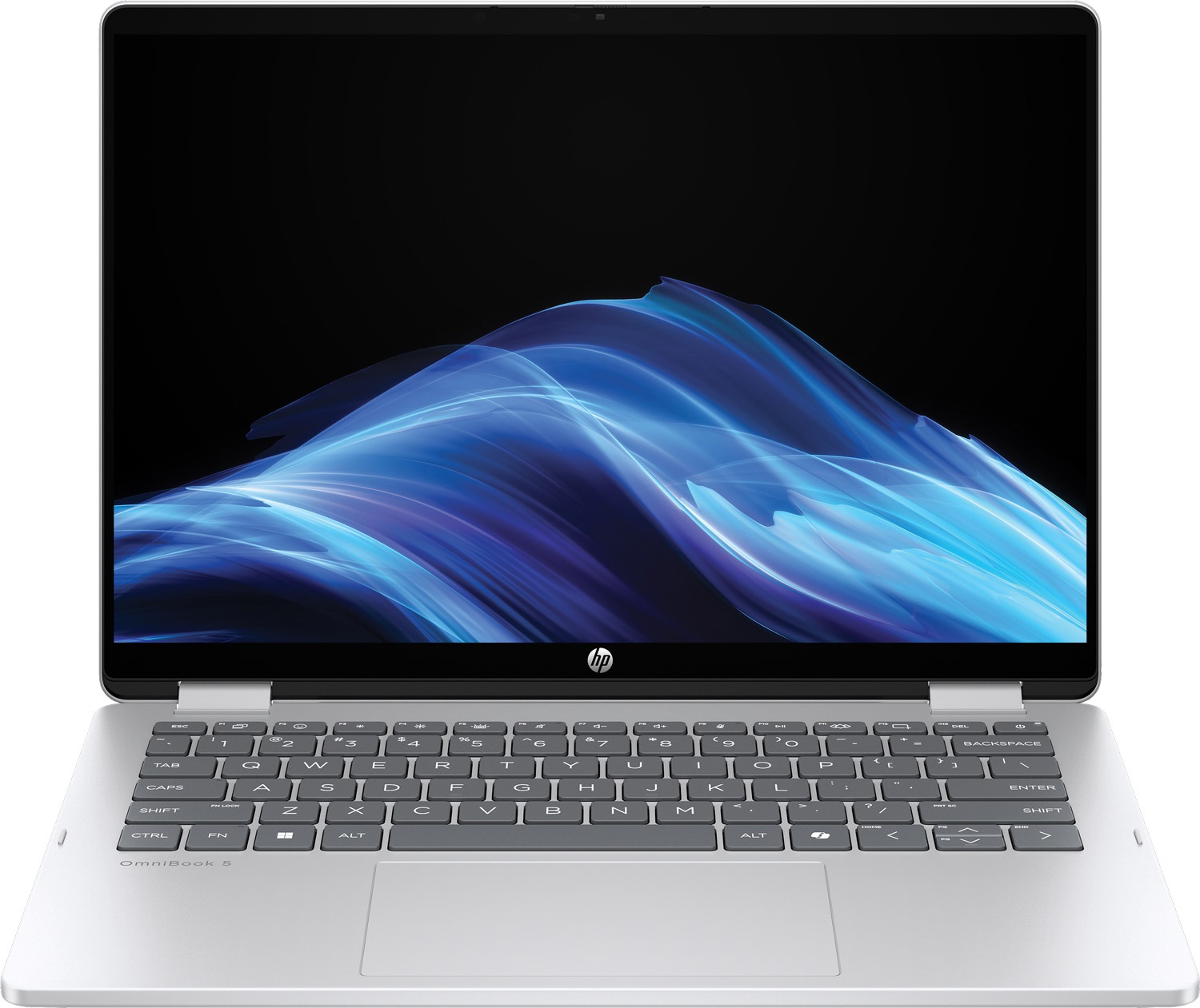 HP OmniBook 5 Flip x360 14-fp0033ua 14"2K IPS Ts,300n/Core3-100U/8Gb/SSD512G/IntGr/DOS/Сріблястий