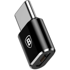 Переходник Micro USB F To USB-C M Adapter Black Baseus (CAMOTG-01)