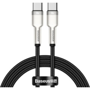 Дата кабель USB-C to USB-C 1.0m 100W metal black Baseus (CATJK-C01)