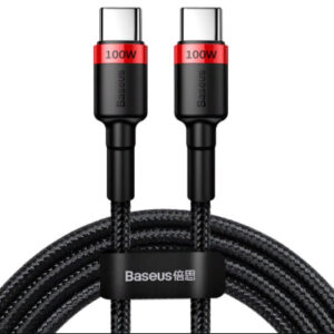 Дата кабель USB-C to USB-C 2.0m PD2.0 100W (20V/5A) red+black Baseus (CATKLF-AL91)