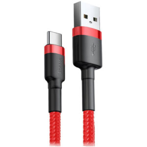 Дата кабель USB 2.0 AM to Type-C 2.0m 3A Red Baseus (CATKLF-C09)