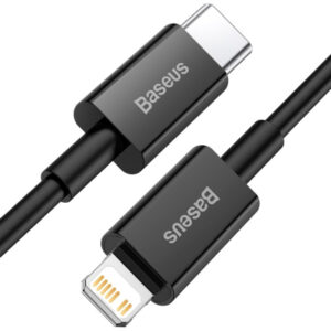 Дата кабель USB-C to Lightning 0.5m 3.0A PD Superior Series Black Baseus (CATLYS-C01)