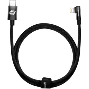 Дата кабель USB-C to Lightning 1.0m 20W 90° corner black Baseus (CAVP000201)