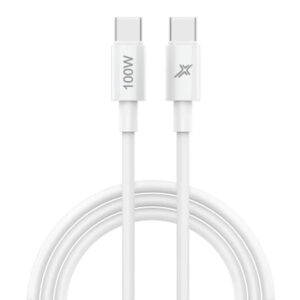 Дата кабель USB-C to USB-C 1.0m 100W white Grand-X (CC-100W)