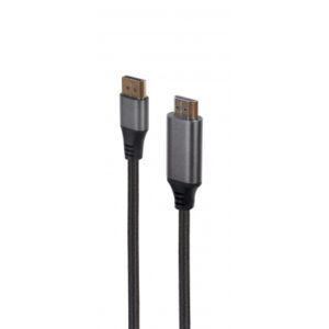 Кабель мультимедийный DisplayPort M to HDMI M 1.8m 4K60Hz Cablexpert (CC-DP-HDMI-4K-6)