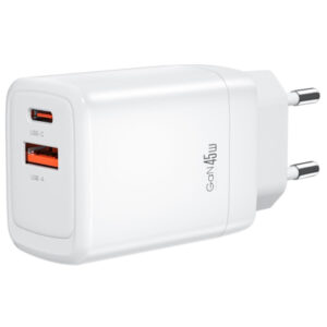 Зарядное устройство XO CE16 67.5W USB-C PD45W + USB-A QC 22.5W White (CE16_White)