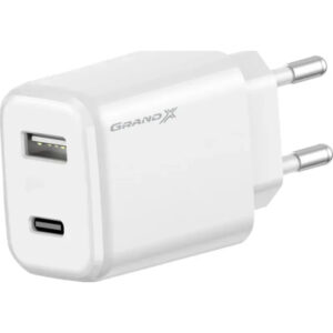 Зарядное устройство Grand-X CH-890 Fast Charge 1xUSB-C PD20W + 1xUSB QC4.0 + AFC SCP FCP Black (CH-890)