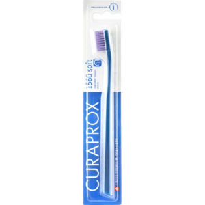 Зубная щетка Curaprox CS 1560 Soft Мягкая D 0.15 мм Синяя с фиолетовой щетиной (CS 1560-04)