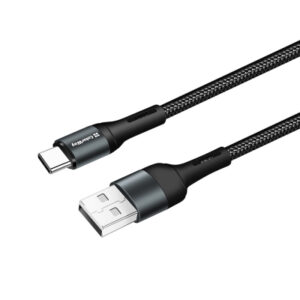 Дата кабель USB 2.0 AM to USB-C 1.0m nylon black ColorWay (CW-CBUC045-BK)