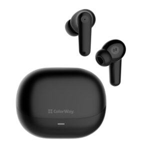 Наушники ColorWay Slim TWS-1 Earbuds Long Life Black (CW-TWS1BK1)