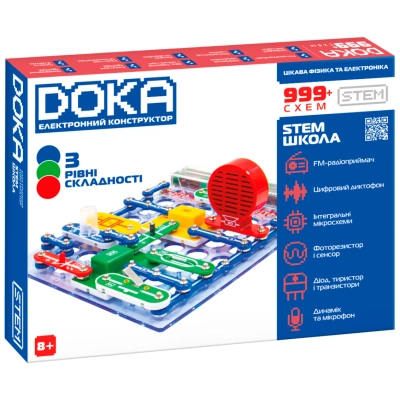 Конструктор DOKA электронный Школа 999+ схем (D70708)