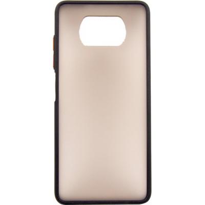 Чехол для мобильного телефона Dengos Matt POCO X3, black (DG-TPU-MATT-68)