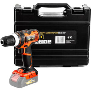 Шуруповерт GTM DS18/40P, 18В, 40Нм, 2ск, (без АКБ и ЗУ) (DS18/40P_BARE TOOL)