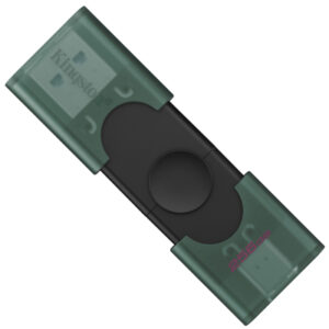 USB флеш накопитель Kingston 256GB DataTraveler Duo USB 3.2 / Type-C Black/Green (DTDEG2/256GB)