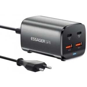 Зарядное устройство Essager 2xUSB-C + 2xUSB 67W GaN (ECT2AC-JYB0G-Z)