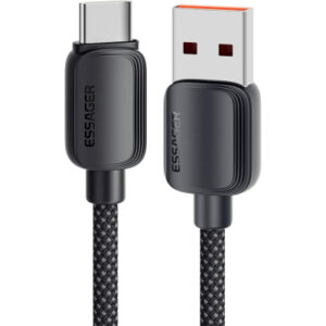 Дата кабель USB 2.0 AM to USB-C 2.0m 100W black Essager (EXC7A-WLA01-P)