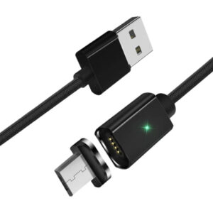 Дата кабель USB 2.0 AM to Micro 5P 1.0m Magnetic black Essager (EXCCXM-ML01)