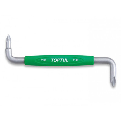 Отвертка Toptul вороток крестовая S-образная PH1xPH2 (FBKA0102)