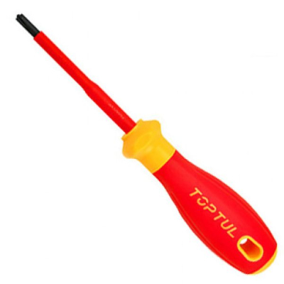 Отвертка Toptul шлицевая изолированная PH/FL2x100мм (1000V) VDE Pro-Plus (FYEF0210V4)