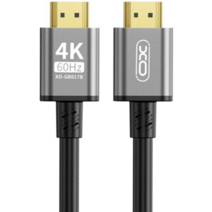 Кабель мультимедийный HDMI to HDMI 5.0m v2.0 black XO (GB017B-HDMI.tranish)