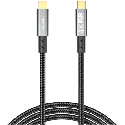 Дата кабель USB-C to USB-C 1.0m 100W PD black XO (GB020-CC.tranish)