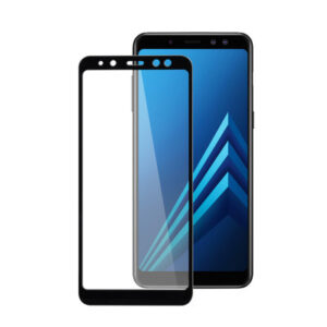 Стекло защитное PowerPlant Full screen Samsung Galaxy A8+ (2018), Black (GL605439)