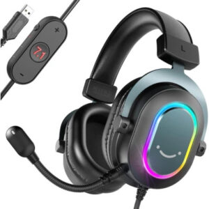 Наушники Fifine H6 RGB 7.1 Black (H6)