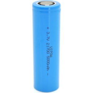 Аккумулятор 21700 5000mAh, 3.7V, Blue, FlatTop Vipow (ICR21700-5000mAhFT / 31080)