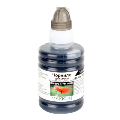 Чернила Makkon для Epson M-100/M-200/L-605/L-1455 140 мл black pigment (IMN-EPS-T7741-140BP)