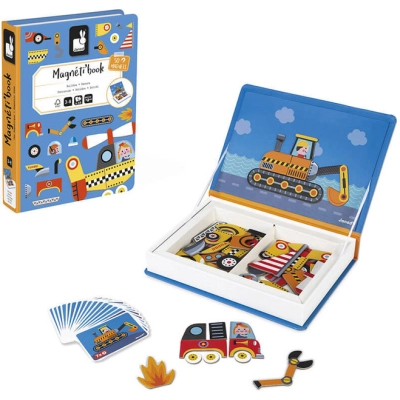 Развивающая игрушка Janod Магнитная книга Транспорт (J02715)