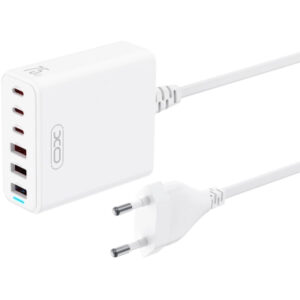 Зарядное устройство XO L133 3xUSB-A + 3xUSB-C 75W White (L133.white)