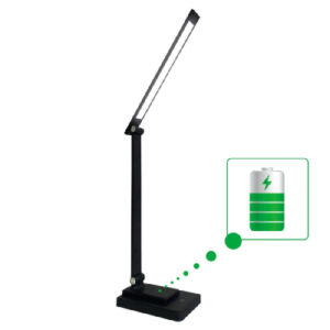 Настольная лампа Євросвітло LED акумуляторна Ridy-10-2-PWR 10 Вт чорна