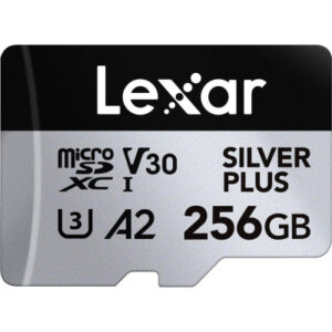 Карта памяти Lexar 256GB microSDXC class 10 UHS-I U3 V30 A2 Professional Silver (LMSSIPL256G-BNANG)