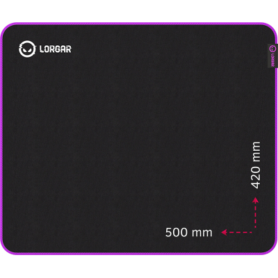 Коврик для мышки Lorgar Main 315 Black/Purple (LRG-GMP315)