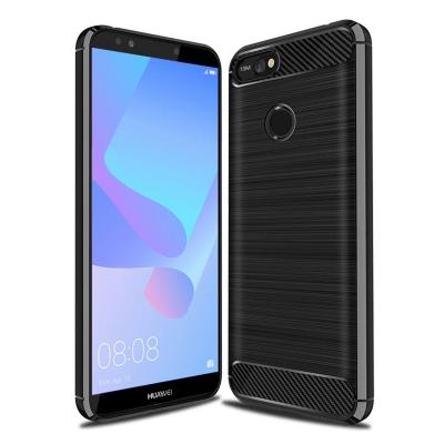 Чехол для мобильного телефона Laudtec для Huawei Y6 Prime 2018 Carbon Fiber (Black) (LT-HY6PM18)
