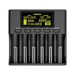 Зарядное устройство для аккумуляторов Liitokala 6 Slots, LCD дисплей, Li-ion/Ni-MH/Ni-Cd/AA/ААA/AAAA/С (Lii-S6)