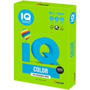 Бумага Mondi IQ color А4 intensive, 160g 250sh, Bright Green (MA42/A4/160/IQ)