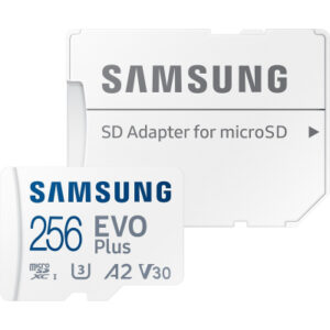 Карта памяти Samsung 256GB microSD class 10 UHS-I U3 V30 A2 EVO Plus (MB-MC256SA/EU)