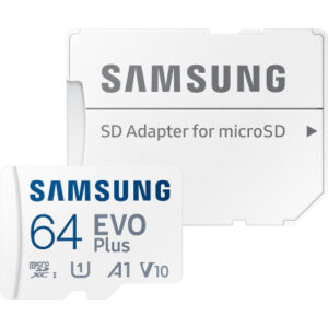 Карта памяти Samsung 64GB microSD class 10 UHS-I U3 V30 A2 EVO Plus (MB-MC64SA/EU)