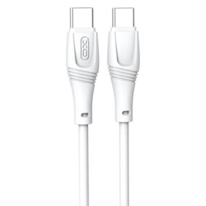 Дата кабель USB-C to USB-C 1.0m 60W High Elastic Zeus XO (NBQ239B_White)