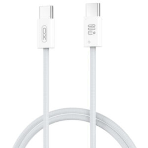 Дата кабель USB-C to USB-C 1.0m 60W white XO (NBQ273_C_White)