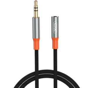 Кабель мультимедийный 3.5mm M to 3.5mm F 1.0m NB-R269A black XO (NB-R269A.black)
