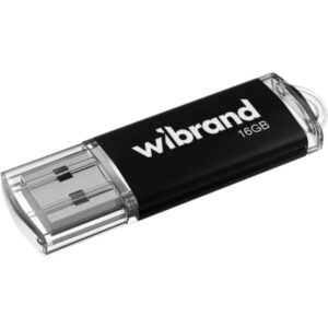 Накопичувач USB 16GB Wibrand Cougar Black USB 2.0 No Logo