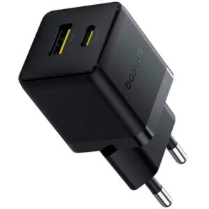 Зарядное устройство Baseus Palm Fast Charger C+U 30W cluster black (P1011160A113-00)