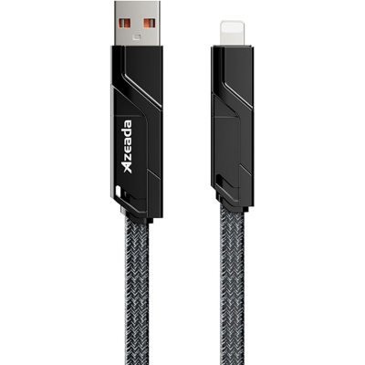 Дата кабель USB-C to USB-C + Lightning + USB-A 1.5m Black Proda (PD-B96th-BK)