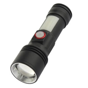 Фонарь Quantum Adept 10W LED zoom +COB з USB (QM-FL1031)